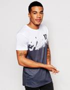 11 Degrees T-shirt With Paint Print - Black