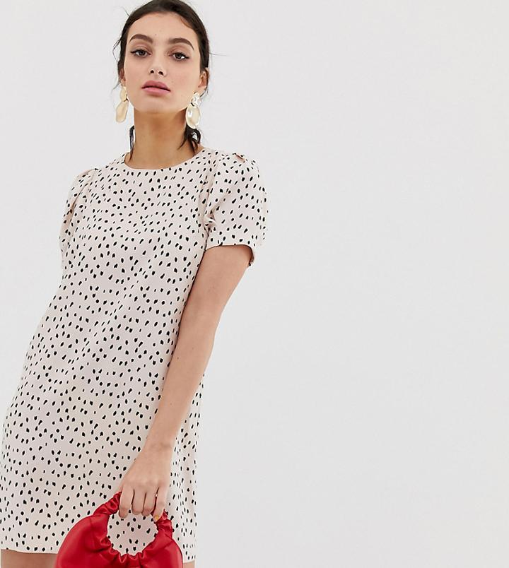 River Island Swing Dress In Mono Print - Red