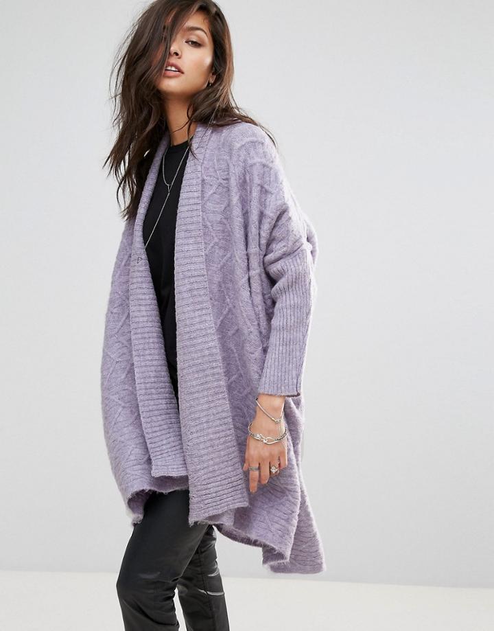 Religion Cult Cardigan - Purple