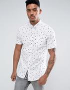 Soul Star Nautical Print Shirt - White