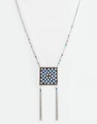 Asos Beaded Tassel Long Necklace - Multi