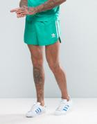 Adidas Originals Retro Shorts In Green Cf5304 - Green