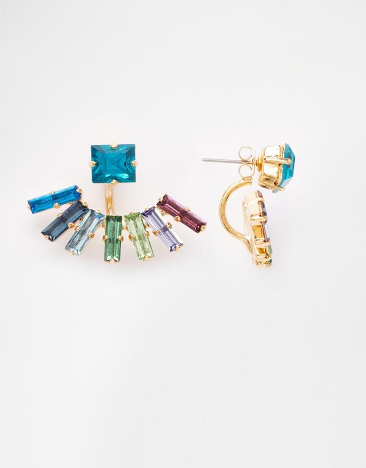 Krystal Swarovski Multi Crystal Swing Earrings - Multi