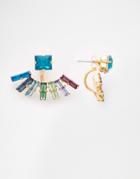 Krystal Swarovski Multi Crystal Swing Earrings - Multi