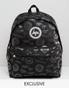 Hype Exclusive All Over Logo Backpack - Black Logos