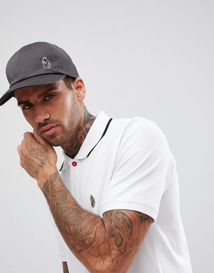 Luke Sport Glades Logo Baseball Cap In Dark Gray - Gray
