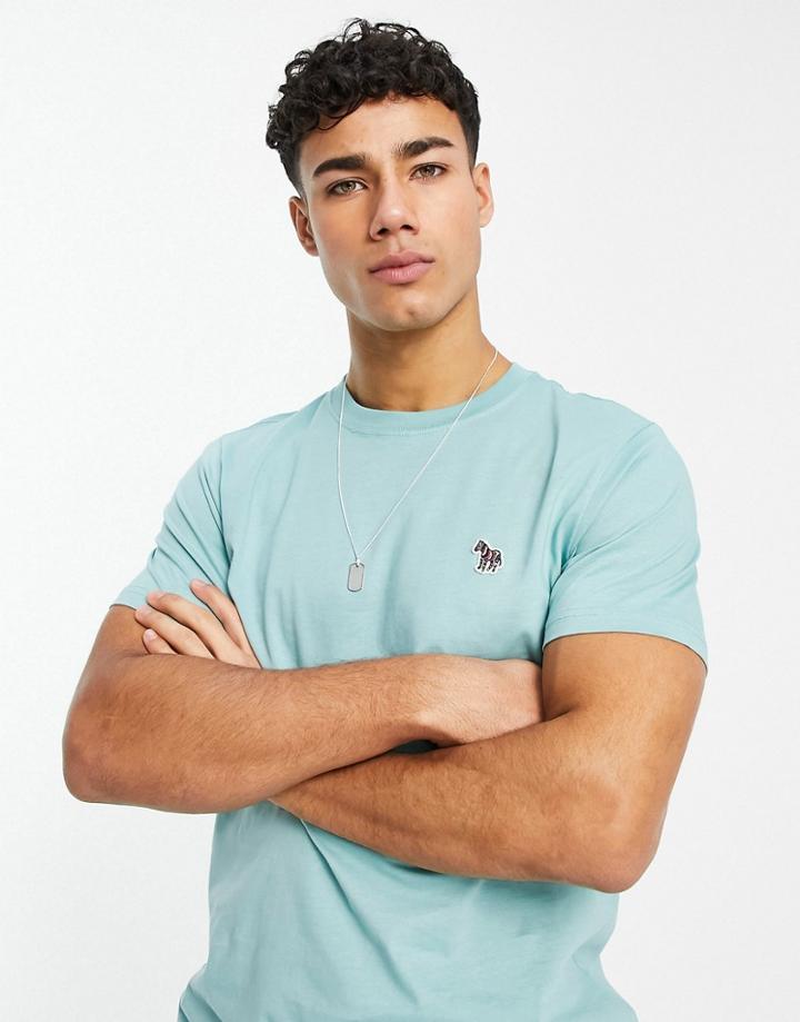 Ps Paul Smith Zebra Logo T-shirt In Blue
