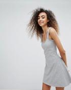 Brave Soul Mila A Line Dress - Gray