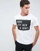 Jack & Jones Mono Logo Print T-shirt - White