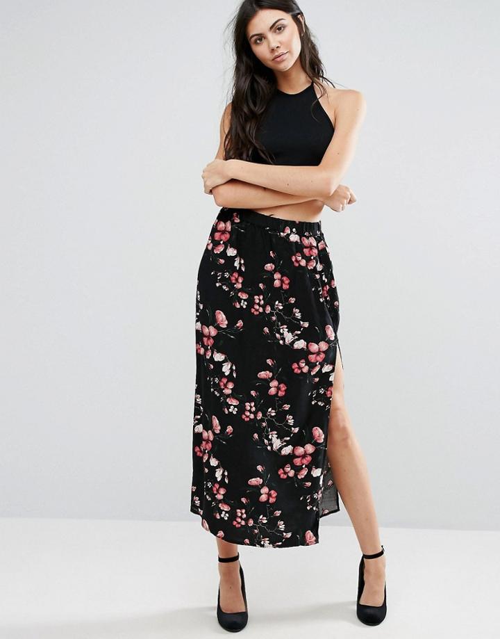 Vero Modasuper Easy New Camo Print Maxi Skirt - Multi