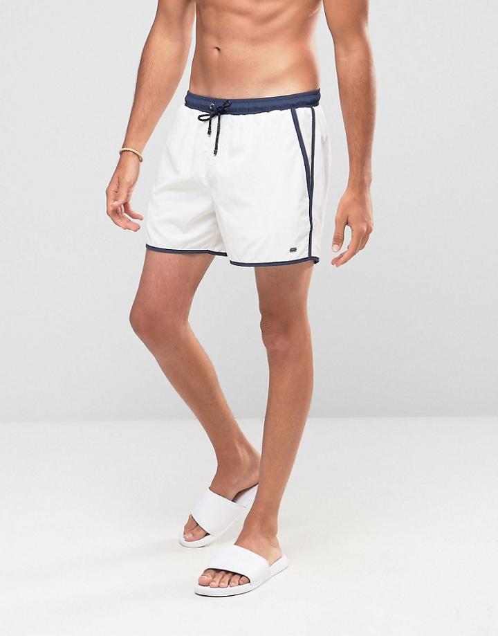 Boss By Hugo Boss Shellfish Swim Shorts - White