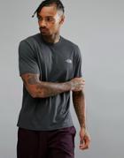 The North Face Mountain Athletics Reaxion Amp Running T-shirt In Dark Gray Marl - Gray