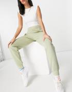 Reebok Natural Dye Logo Cuffed Sweatpants In Harmony Green
