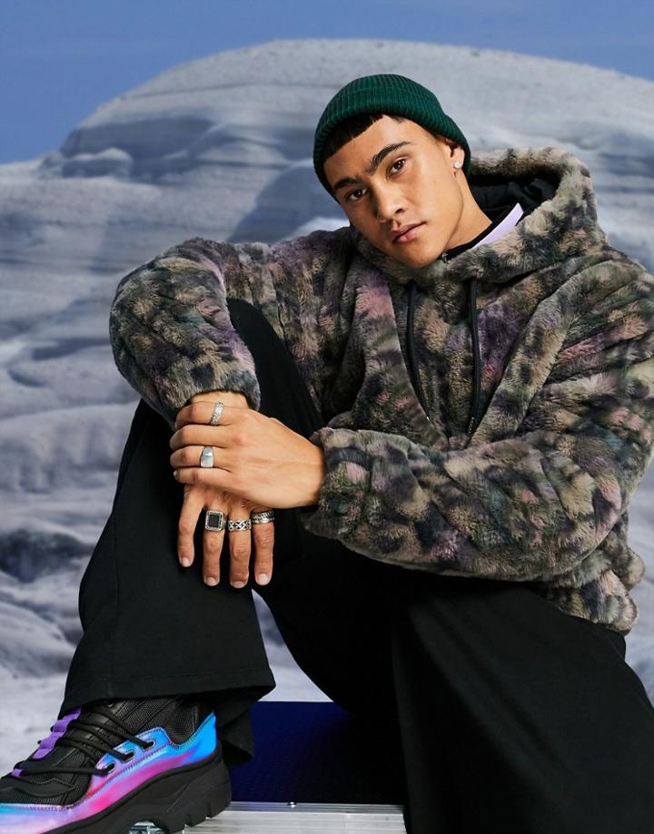 Asos Design Fisherman Beanie In Emerald Green