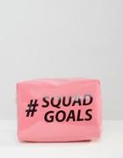 Asos #squad Goals Makeup Bag - Multi