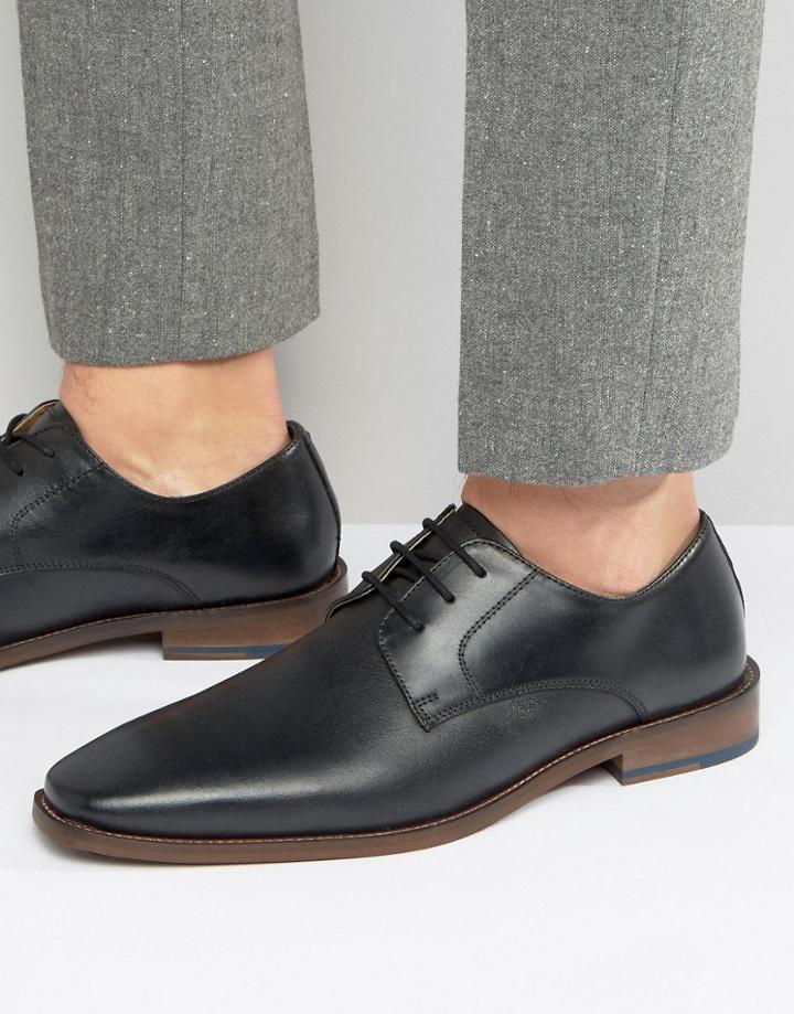 Kg Kurt Geiger Zac Leather Derby Shoes - Black