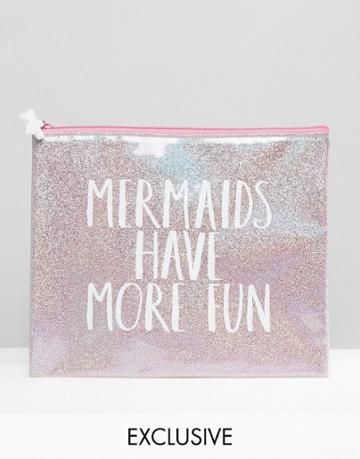 Paperchase Mermaid Pouch - Multi