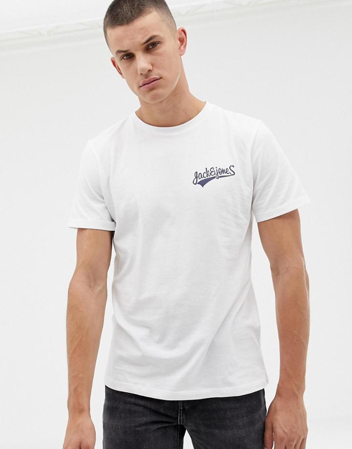 Jack And Jones Chest Logo T-shirt - White