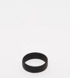 Asos Design Plus Ring In Matte Black Finish - Black