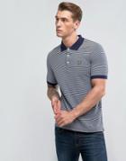 Lyle & Scott Stripe Logo Polo Shirt Navy - Navy