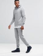 Asos Hoodie/ Skinny Jogger Set Gray Marl Save 17% - Gray Marl