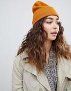 Weekday Knitted Beanie Hat - Brown