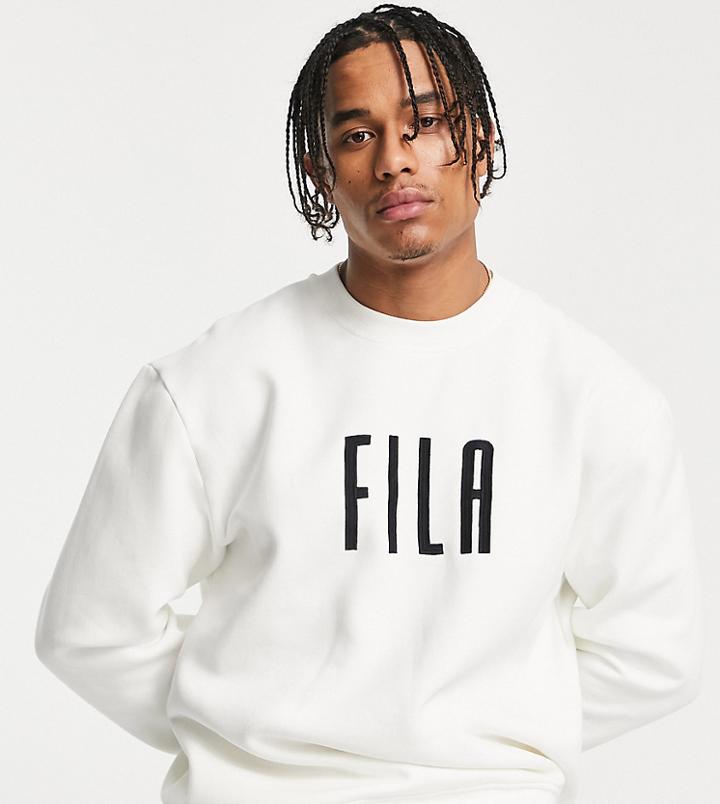 Fila Heritage Sweatshirt In Off White