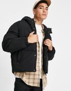 Good For Nothing Boxy Puffer Jacket In Black