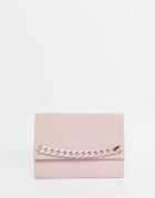 Asos Chain Detail Clutch Bag - Pink