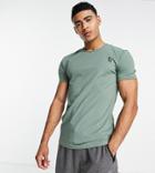 South Beach Man T-shirt In Khaki-green
