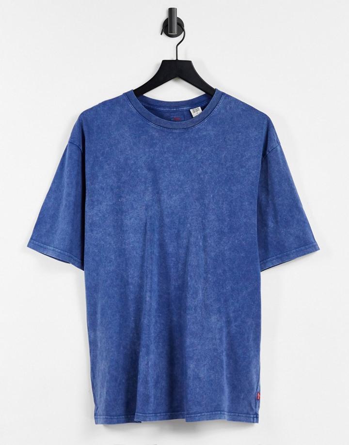 Levi's Stay Loose Fit Rugged Dye T-shirt In Estate Blue-blues