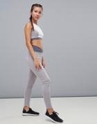 South Beach Contrast Waist Legging - Gray