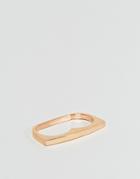 Mister Twin Ring In Rose Gold - Silver