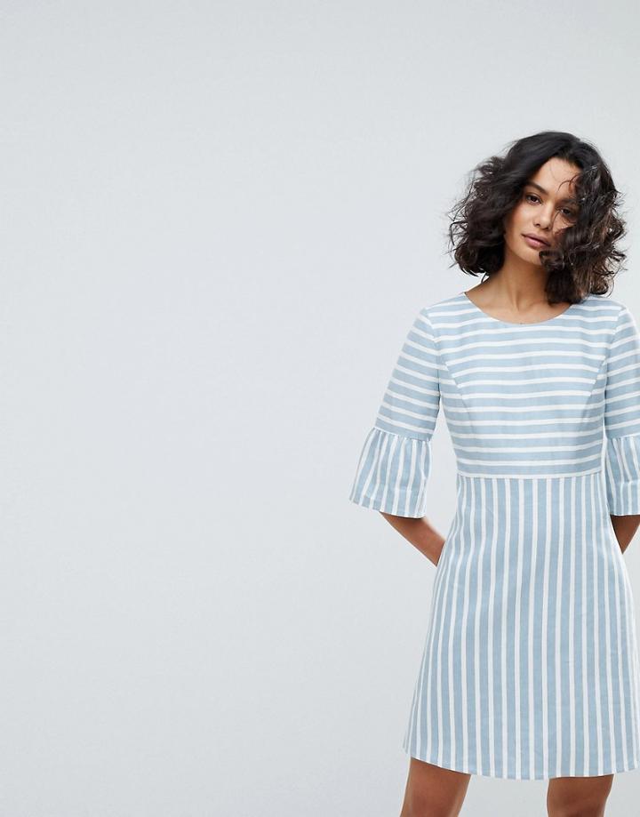 Boss Casual Striped Skater Dress - Multi