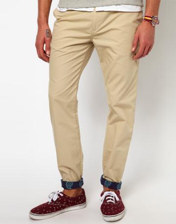 Asos Slim Chino With Turn Up