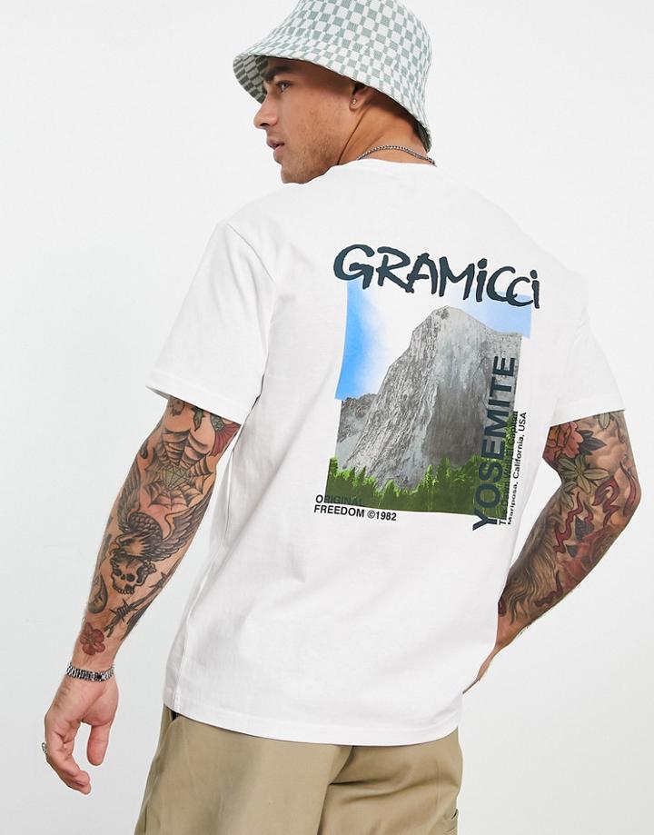 Gramicci Dawn Wall Back Print T-shirt In White