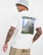 Gramicci Dawn Wall Back Print T-shirt In White