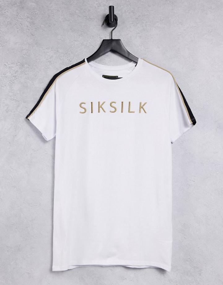 Siksilk Astro Raglan T-shirt In White