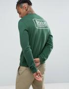 Brixton Sweatshirt With Back Box Logo - Green