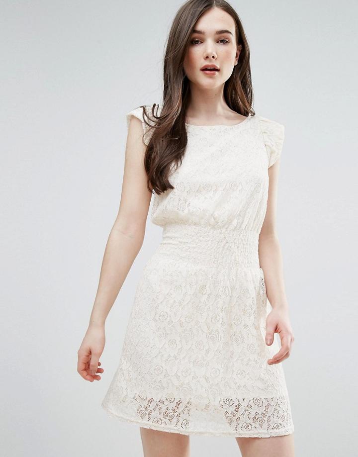 Pussycat London Lace Skater Dress - White