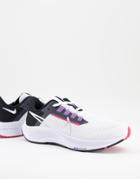 Nike Running Air Zoom Pegasus 38 Sneakers In White And Black
