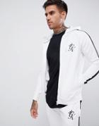 Gym King Muscle Logo Hoodie In White - White
