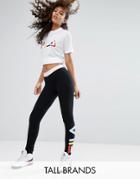 Fila Tall Legging With Side Logo Detail - Black