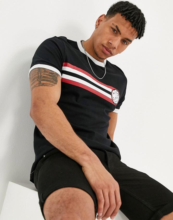 Pretty Green Timor T-shirt In Black