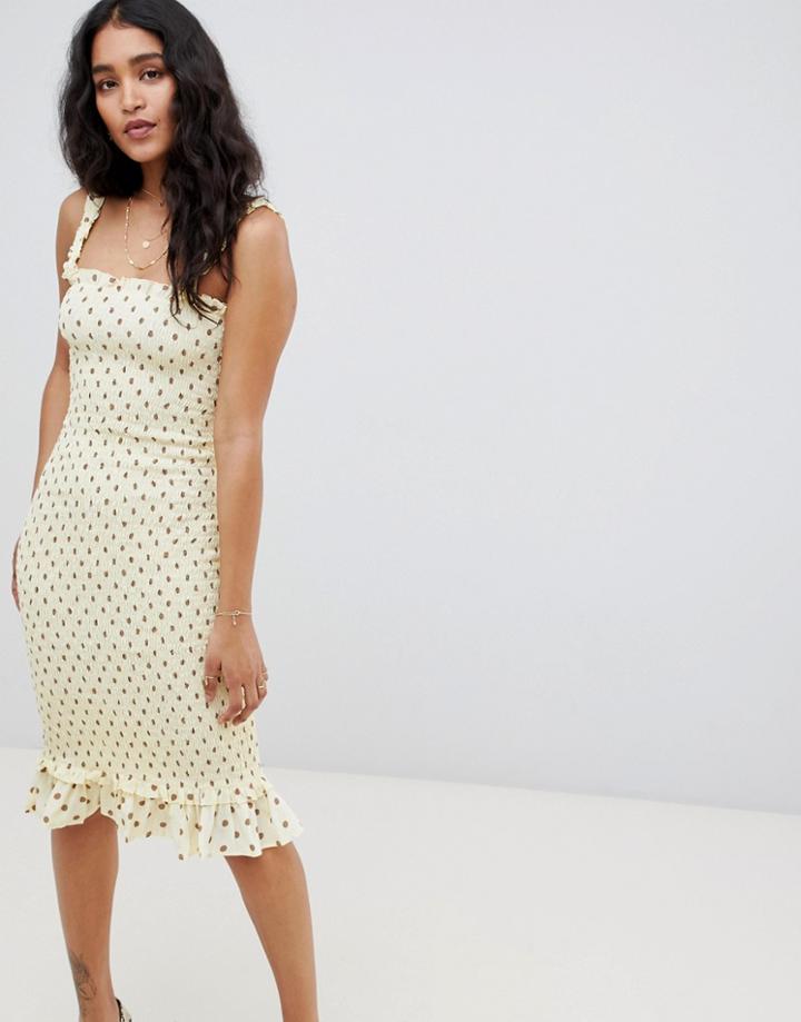 Faithfull Nadine Midi Dress - Yellow