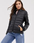 Hollister Padded Jacket In Black