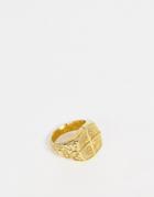 Seven London Compass Ring In Gold - Gold