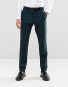 Selected Homme Suit Pant In Slim Fit With Stretch - Bottle Green