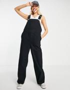 Weekday Baggy Workwear Overalls In Black
