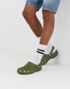 Crocs Classic Shoes In Khaki - Green